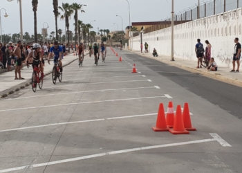 Competición triatlética disputada en tierras melillenses.
