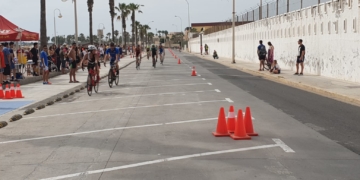 Competición triatlética disputada en tierras melillenses.