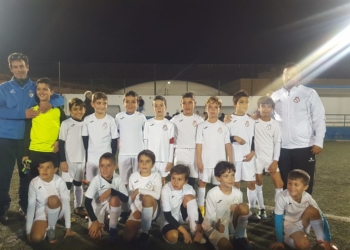 Imágen de la celebración de los equipos en esta final copera