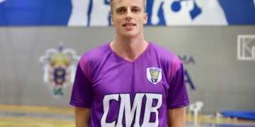 Zyle, jugador interior del Club Melilla Baloncesto.