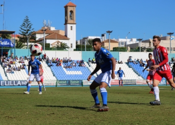 Imagen del último encuentro que disputó la UD Melilla, en su estadio