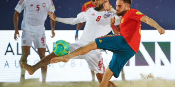 Imagen del partido de ayer.