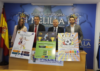 Carteles de los tres próximos eventos deportivos que se van a llevar a cabo durante las fiestas navideñas.
