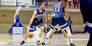 Txemi Urtasun volvió a ser uno de los destacados dentro del Melilla Baloncesto.