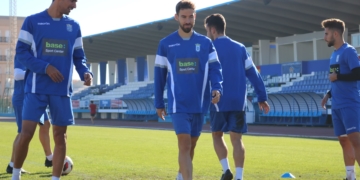 Imagen de la sesión de entrenamiento del día de ayer.