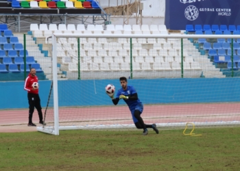 Los azulinos tuvieron ayer una exigente sesión de entrenamientos.