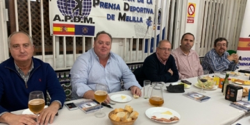 COmponentes de la junta Directiva de la Asociación de la Prensa Deportiva de nuestra ciudad.