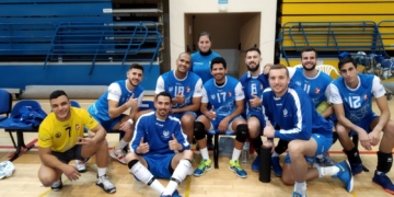 Jugadores de la primera plantilla melillense.