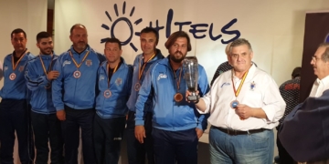 En la entrega de trofeos todo fue felicidad.