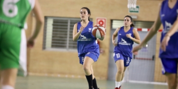 Imagen de uno de los partidos de la cantera del Melilla Baloncesto.