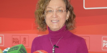 La Secretaria General del PSOE en Melilla, Gloria Rojas.