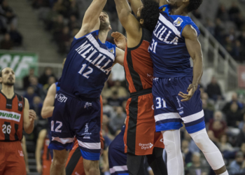 23/01/2019 FOTO: PEPE MARIN
PARTIDO DE BALONCESTO LIGA LEB ORO, ENTRE COVIRAN GRANADA Y MELILLA, EN EL PALACIO DE LOS DEPORTES DE GRANADA