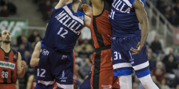 23/01/2019 FOTO: PEPE MARIN
PARTIDO DE BALONCESTO LIGA LEB ORO, ENTRE COVIRAN GRANADA Y MELILLA, EN EL PALACIO DE LOS DEPORTES DE GRANADA