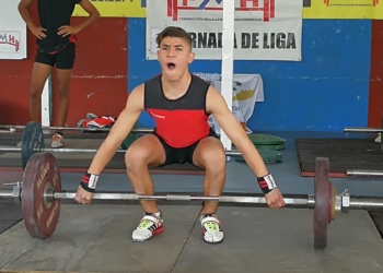 Imagen del joven haltera melillense Ismail Jamali.