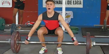 Imagen del joven haltera melillense Ismail Jamali.