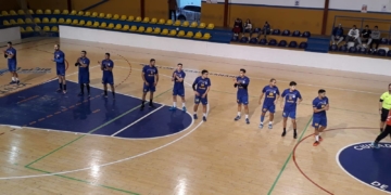 Jugadores de la primera plantilla del cuadro del Virgen de la Victoria.