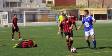 Imagen de uno de los partidos del cuadro melillense.