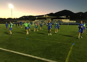 La plantilla melillense se ejercitó en tierras ibicencas.