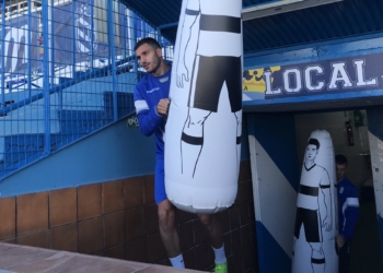 El cuadro local se entrenó en la mañana de ayer antes de partir a tierras almerienses.