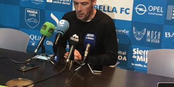 Carrión, en la rueda de prensa.