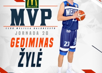 El lituano Zyle, mejor jugador del último de los partidos de la escuadra melillense.