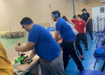 Tiradores de nuestra ciudad en la competición celebrada durante estos días.
