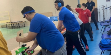 Tiradores de nuestra ciudad en la competición celebrada durante estos días.