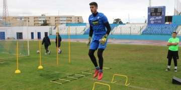 La plantilla melillense se ejercitó en la mañana de ayer.