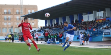 Los aficionados melillenses disfrutaron con la consecución de los tres puntos.