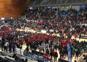 Imagen de la presentación de los Nacionales en tierras onubenses.