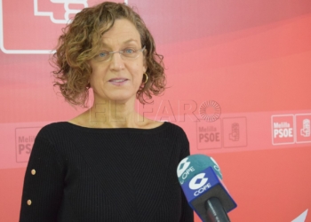 La líder del Partido Socialista de Melilla, Gloria Rojas.