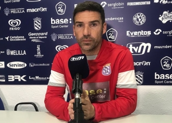 Luis Carrión, técnico de la escuadra azulina, atendió al final del encuentro a los medios de comunicación.