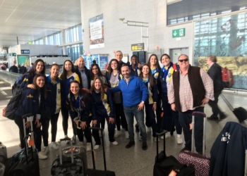 Componentes de la expedición de La Salle desplazadas a Jaén.