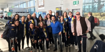 Componentes de la expedición de La Salle desplazadas a Jaén.