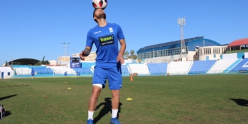 La plantilla melillense se ejercitó en la mañana de ayer.