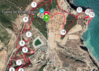 Recorrido del V Trail Running Melilla.