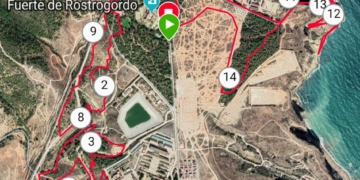 Recorrido del V Trail Running Melilla.