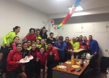 Celebración durante esta semana del cumpleaños de dos de las componentes de la plantilla melillense.