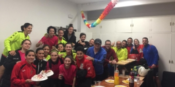 Celebración durante esta semana del cumpleaños de dos de las componentes de la plantilla melillense.
