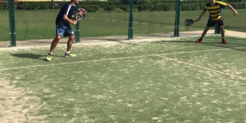 Dos de los jugadores que intervinieron en esta competición local.