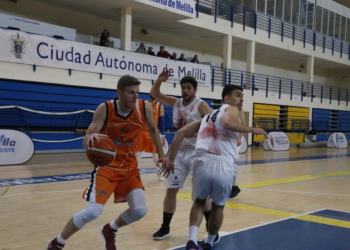 Imagen del partido entre melillenses y almerienses.