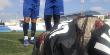 La plantilla melillense se ejercitó en la mañana de ayer.