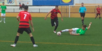 Los melillenses, en uno de sus partidos oficiales.