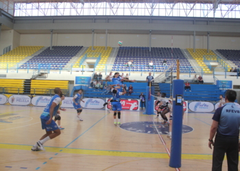 Imagen del último partido jugado por la escuadra de nuestra ciudad en la Superliga Masculina.