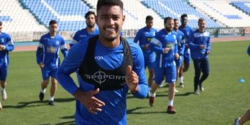 Otegui, en la sesión de entrenamiento de ayer.