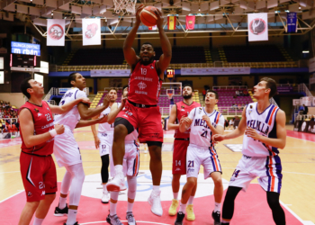 Imagen del último de los partidos disputados por el Melilla Baloncesto en la Liga LEB Oro.