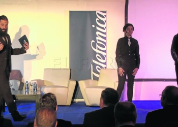 Momento de las jornadas digitales que desarrolló Telefónica en Ceuta en febrero.