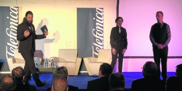 Momento de las jornadas digitales que desarrolló Telefónica en Ceuta en febrero.