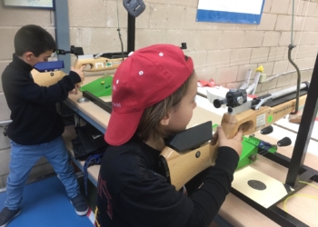 Los tiradores de la categoría prebenjamín van asimilando conceptos y mejorando en sus respectivas modalidades.