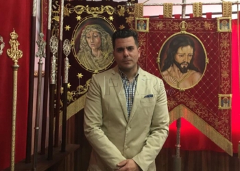 Roberto Vargas, en la casa de la Hermandad de la Cofradía Franciscana de Ntro. P. Jesús de la Flagelación.